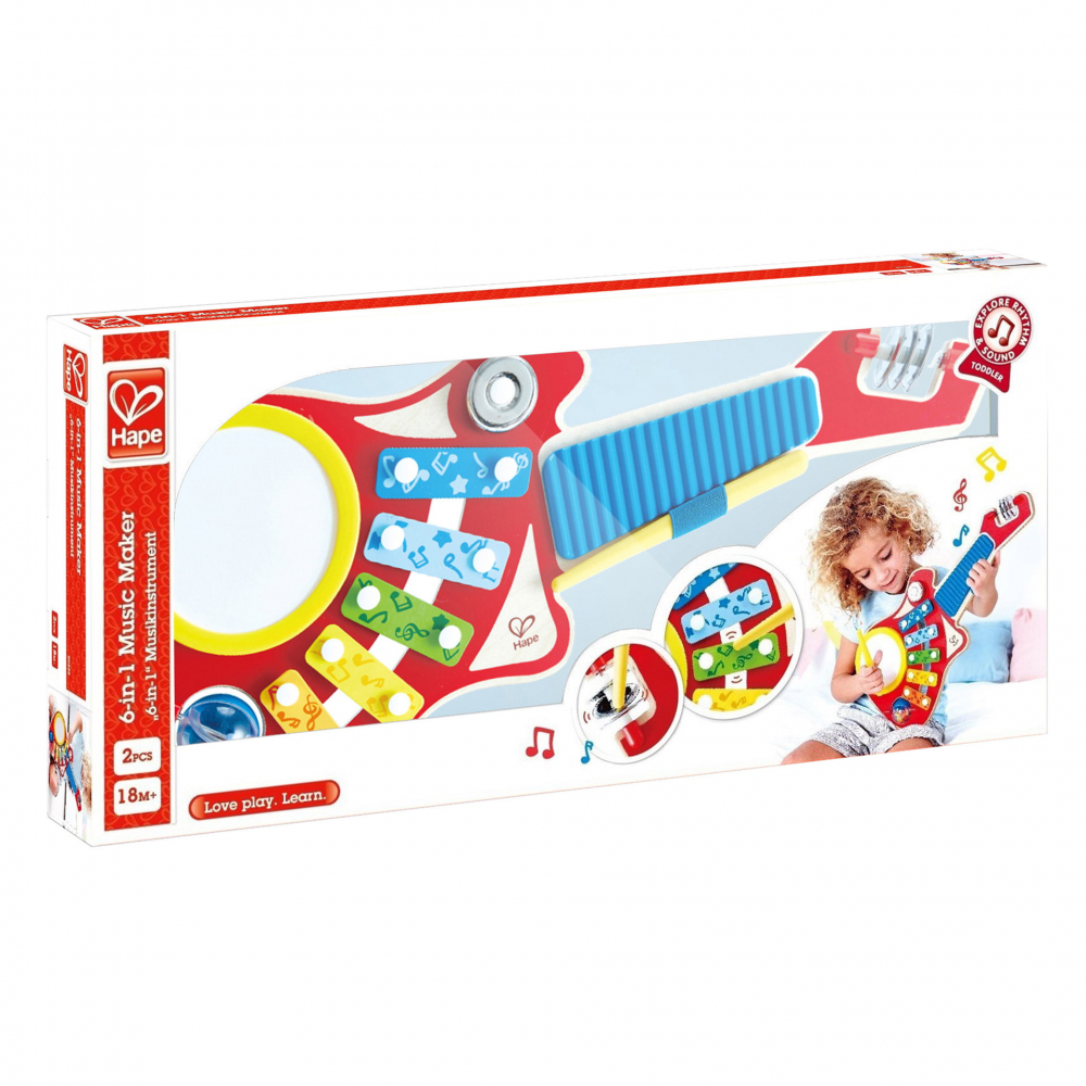 Jucarie din lemn - Set muzica 6 in 1 [5]