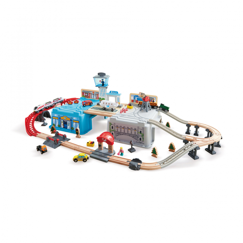 Jucarie din lemn - Set tren metropola [1]