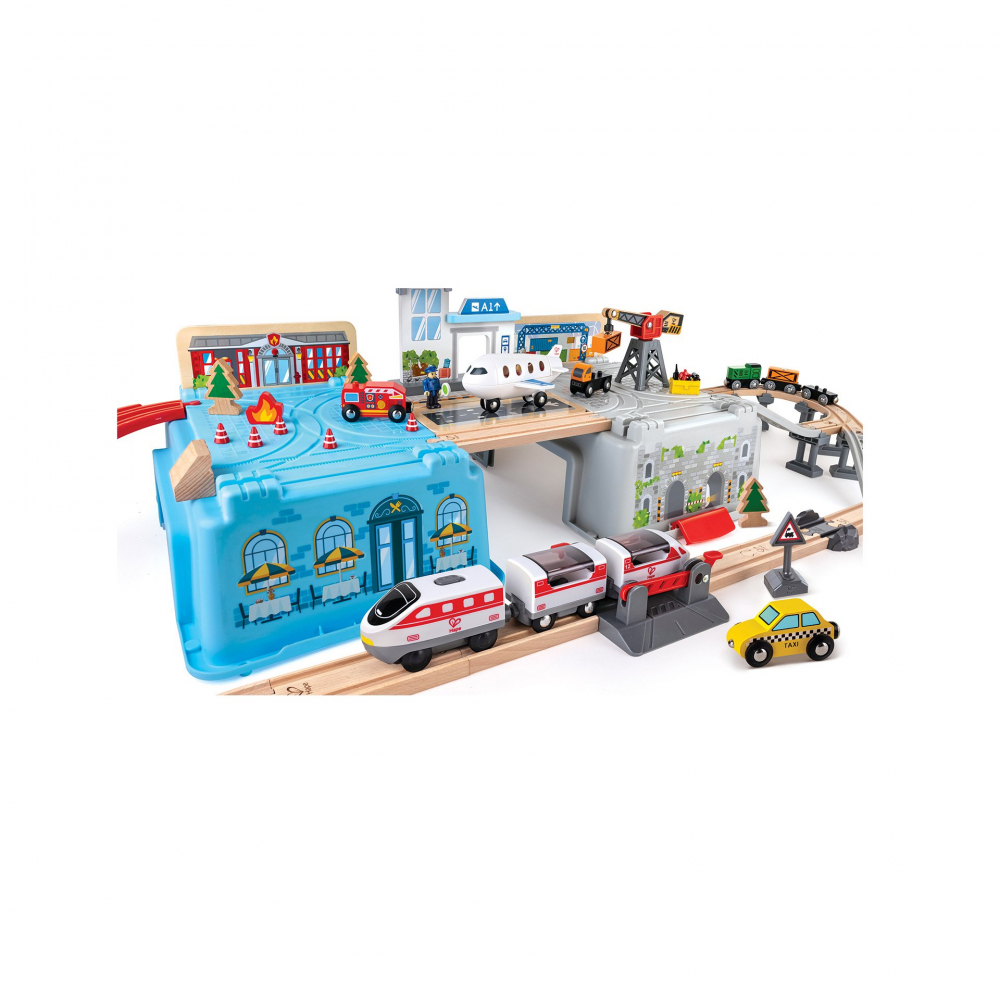 Jucarie din lemn - Set tren metropola [4]