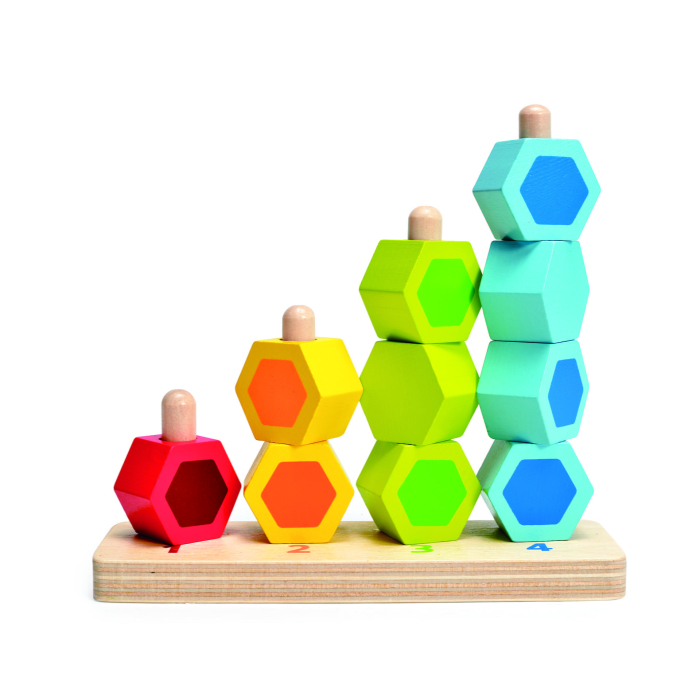 Jucarie din lemn - Stivuitor de numarare [1]