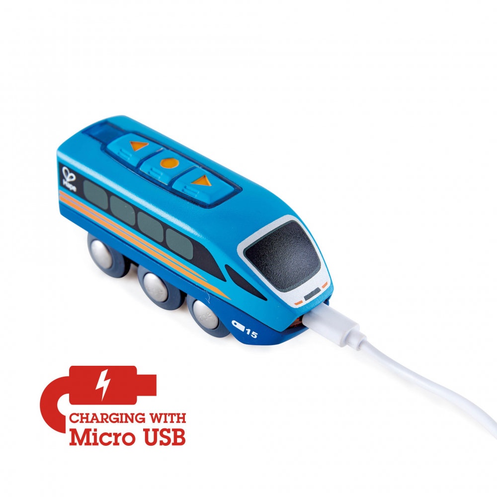 Jucarie din lemn - Tren cu telecomanda [2]