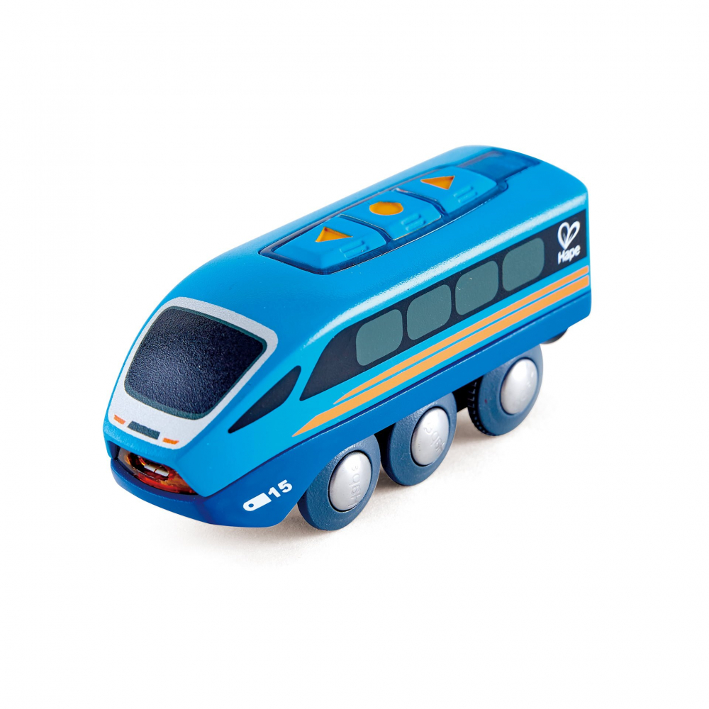 Jucarie din lemn - Tren cu telecomanda [3]