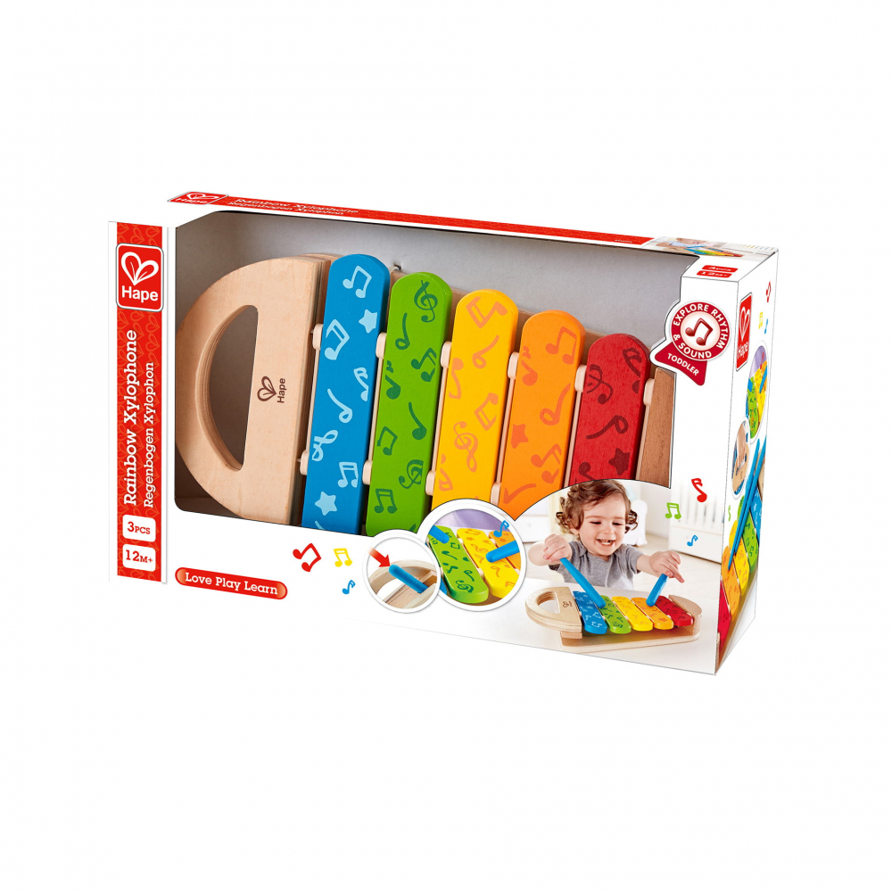 Jucarie din lemn - Xylofon curcubeu [2]
