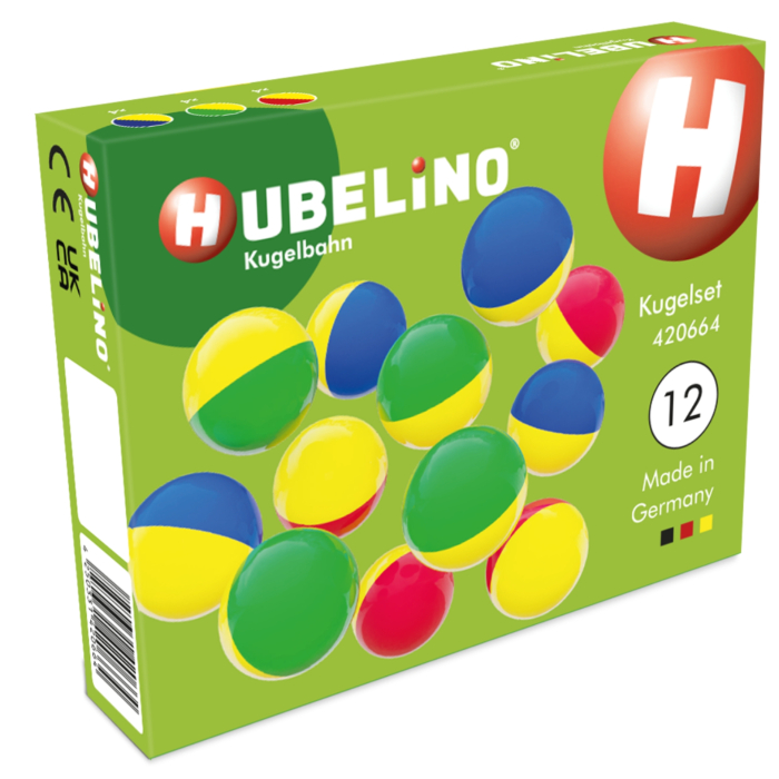 Jucarie Marble Run extensie bile 2 culori Hubelino (12 piese) [1]