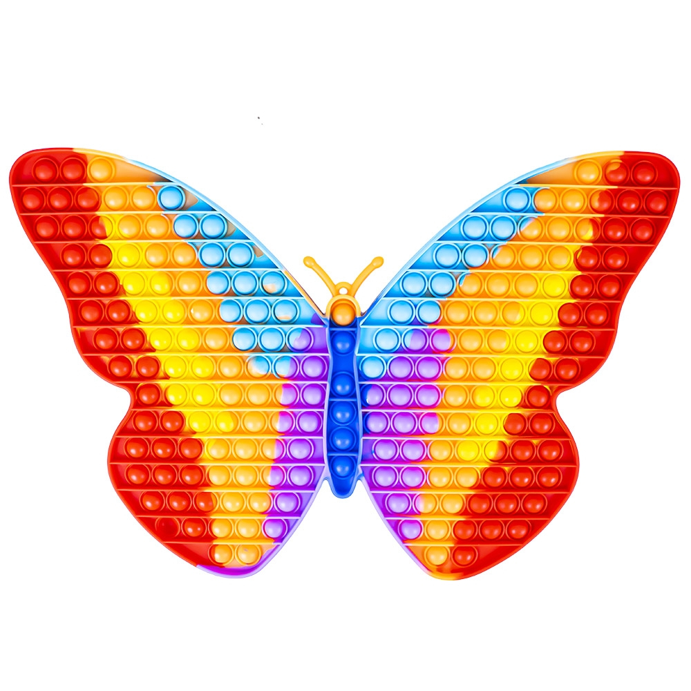 Jucarie senzoriala, antistres, curcubeu, XXL, 43x30x1,5 cm - Fluturas [1]