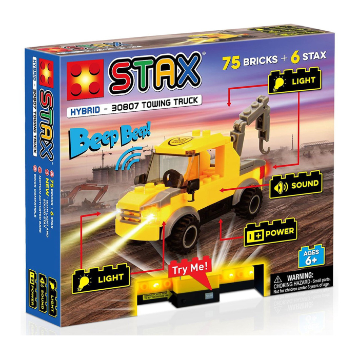 Jucarie - Set constructie copii cu lumini si sunete Stax - Camion tractare [1]