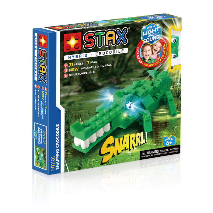 Jucarie - Seturi de constructie cu lumini si sunete Stax - Crocodil [1]