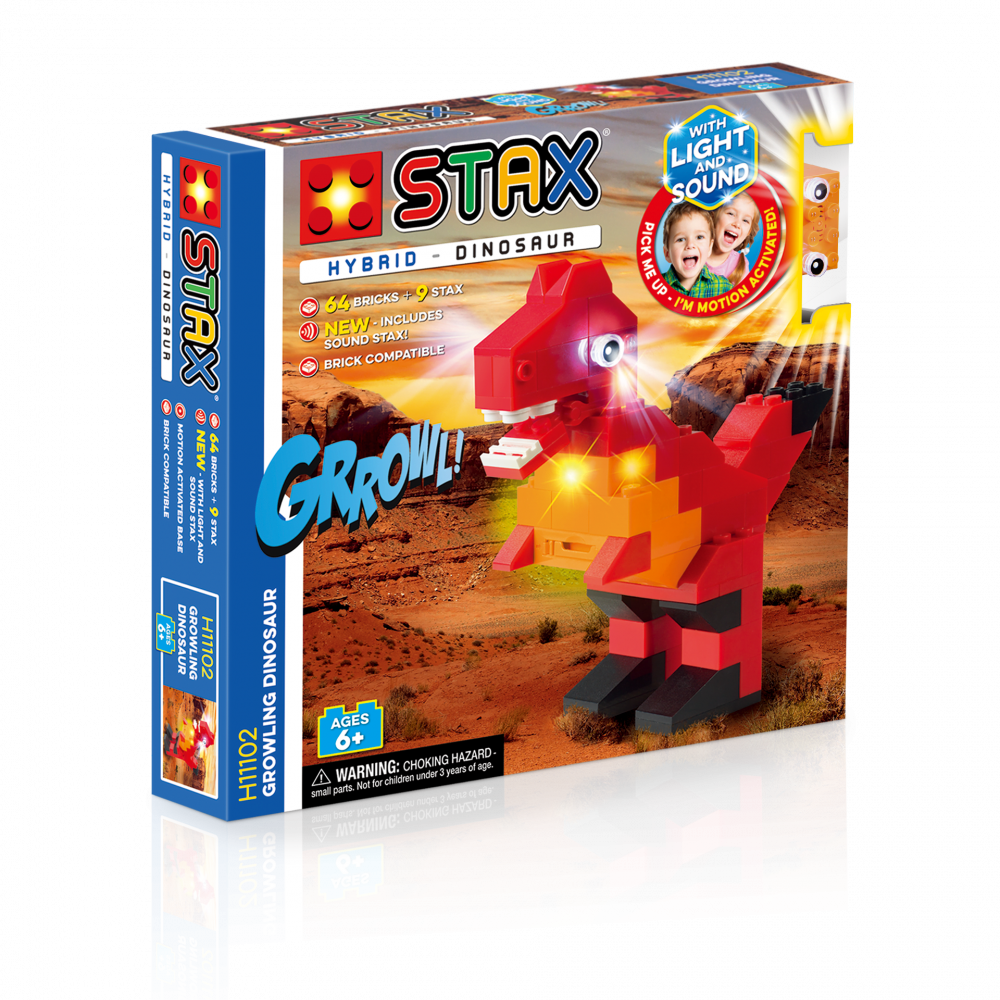 Jucarie - Seturi de constructie cu lumini si sunete Stax - Dinozaur [1]