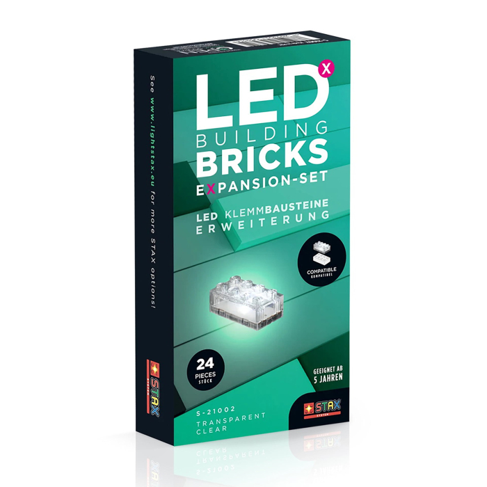 Jucarie - Seturi de constructie cu lumini Stax - Extensie transparent (24 piese) [1]