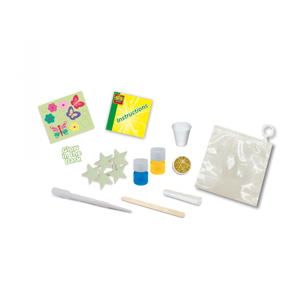 Laborator de slime fosforescent cu sclipici si forme pentru copii [2]