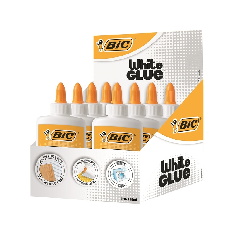 Lipici alb 118 ml 8/cutie - BIC [1]