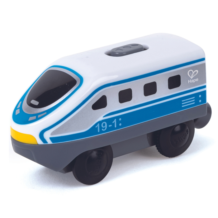 Locomotiva alba de jucarie cu baterii pentru copii [1]