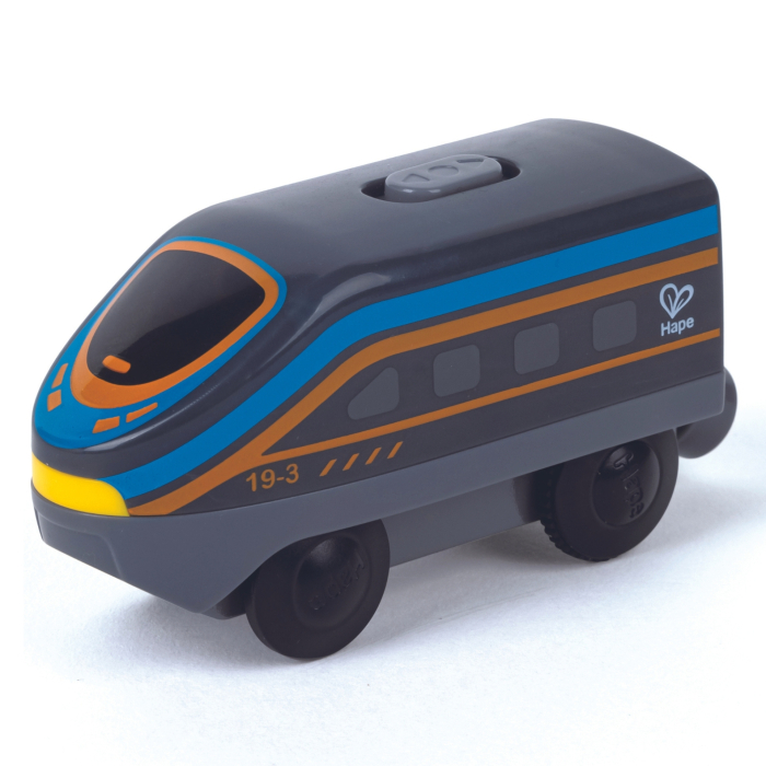 Locomotiva neagra de jucarie cu baterii pentru copii [1]