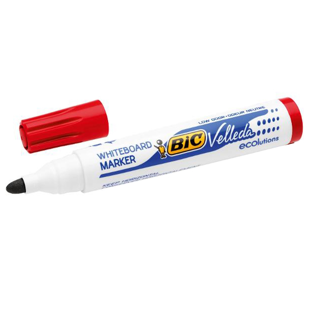 Marker ECO Velleda 1701 rosu 12/cutie - BIC [2]