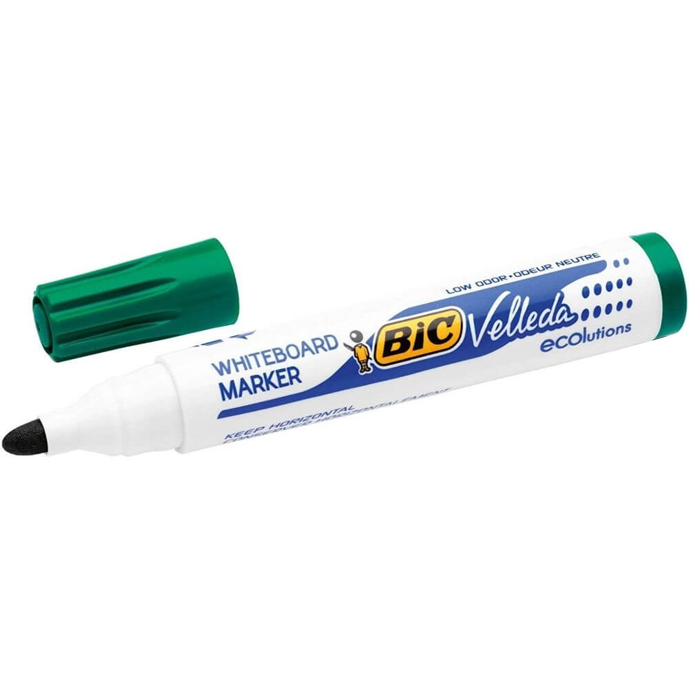 Marker ECO Velleda 1701 verde 12/cutie - BIC [2]