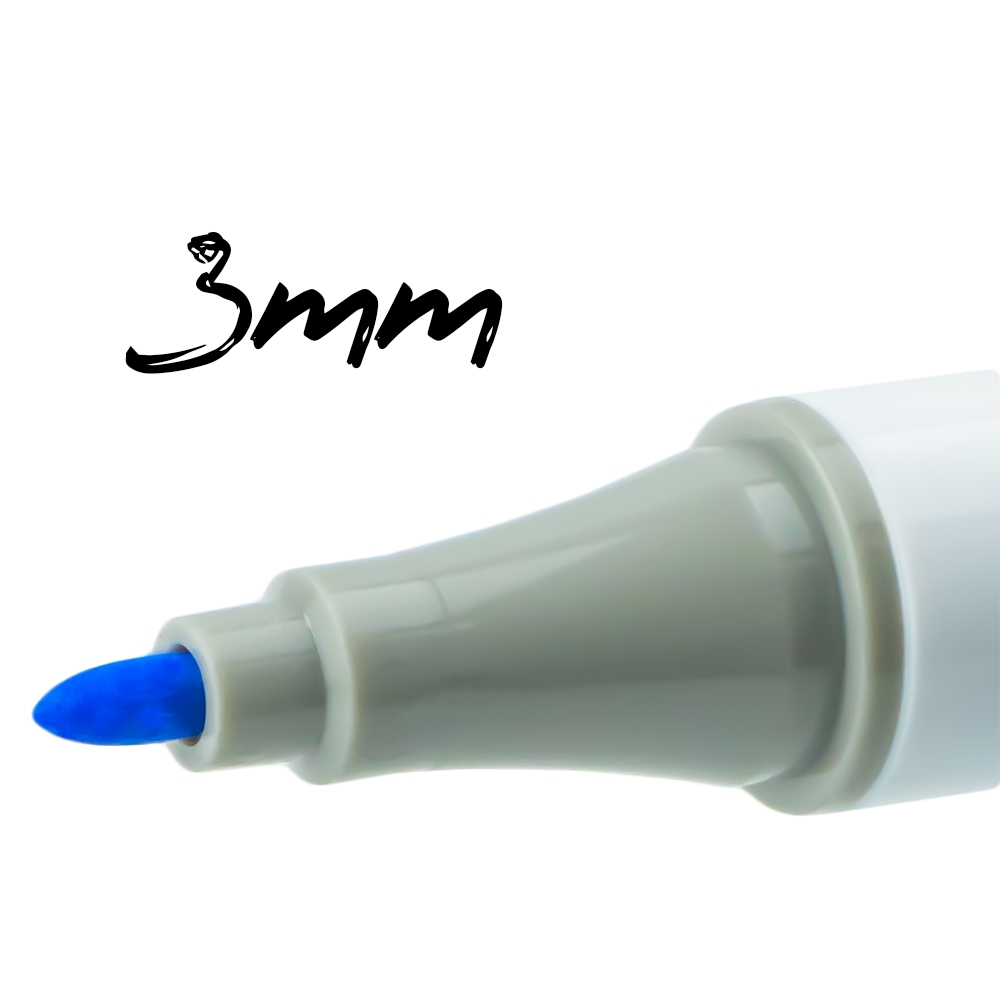 Markere cu 2 capete, 6mm-3mm, 12 cul/set - S-COOL [7]