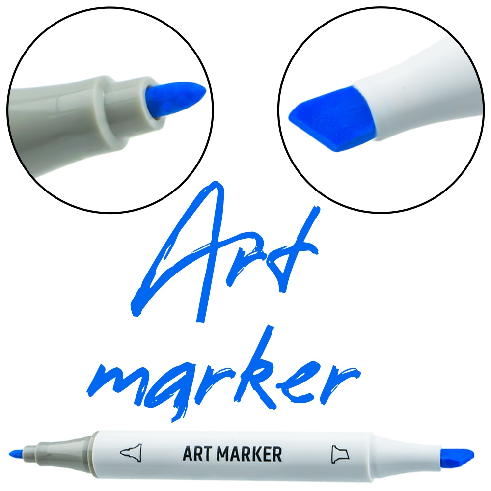 Markere cu 2 capete, 6mm-3mm, 12 cul/set - S-COOL [9]