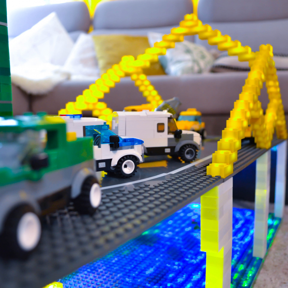 Jucarie Stax Monster truck + Set constructie cu lumini si sunete [2]