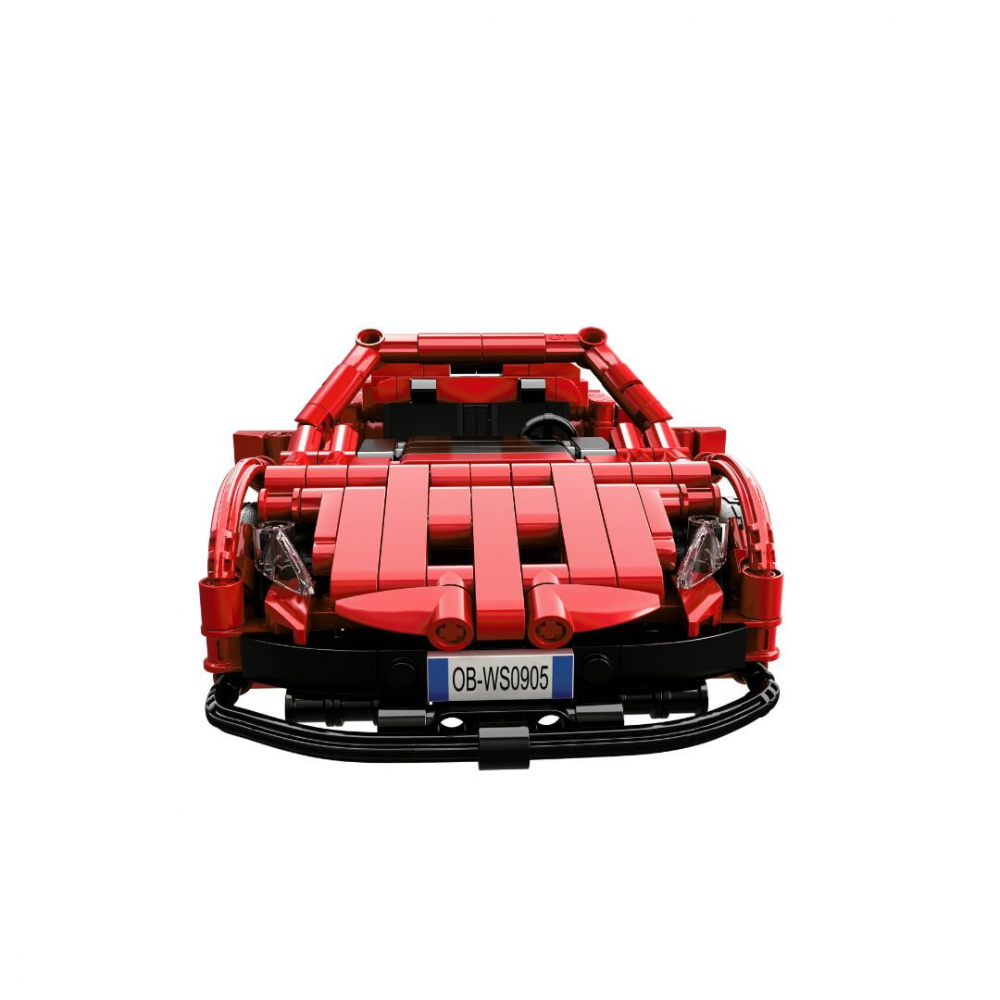 Masina sport rosie tip lego tehnic de constructie (482 piese) [4]