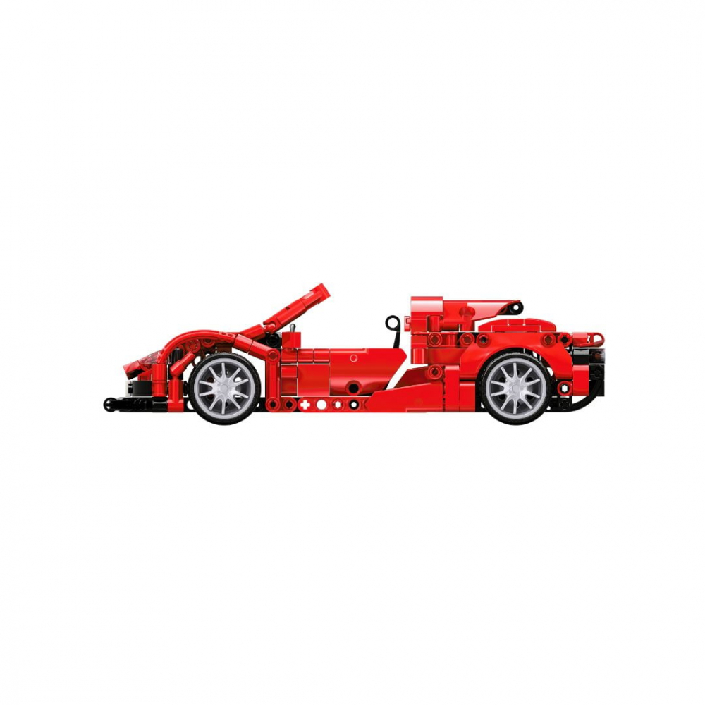 Masina sport rosie tip lego tehnic de constructie (482 piese) [7]