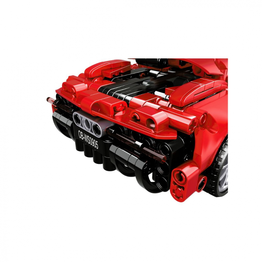 Masina sport rosie tip lego tehnic de constructie (482 piese) [6]
