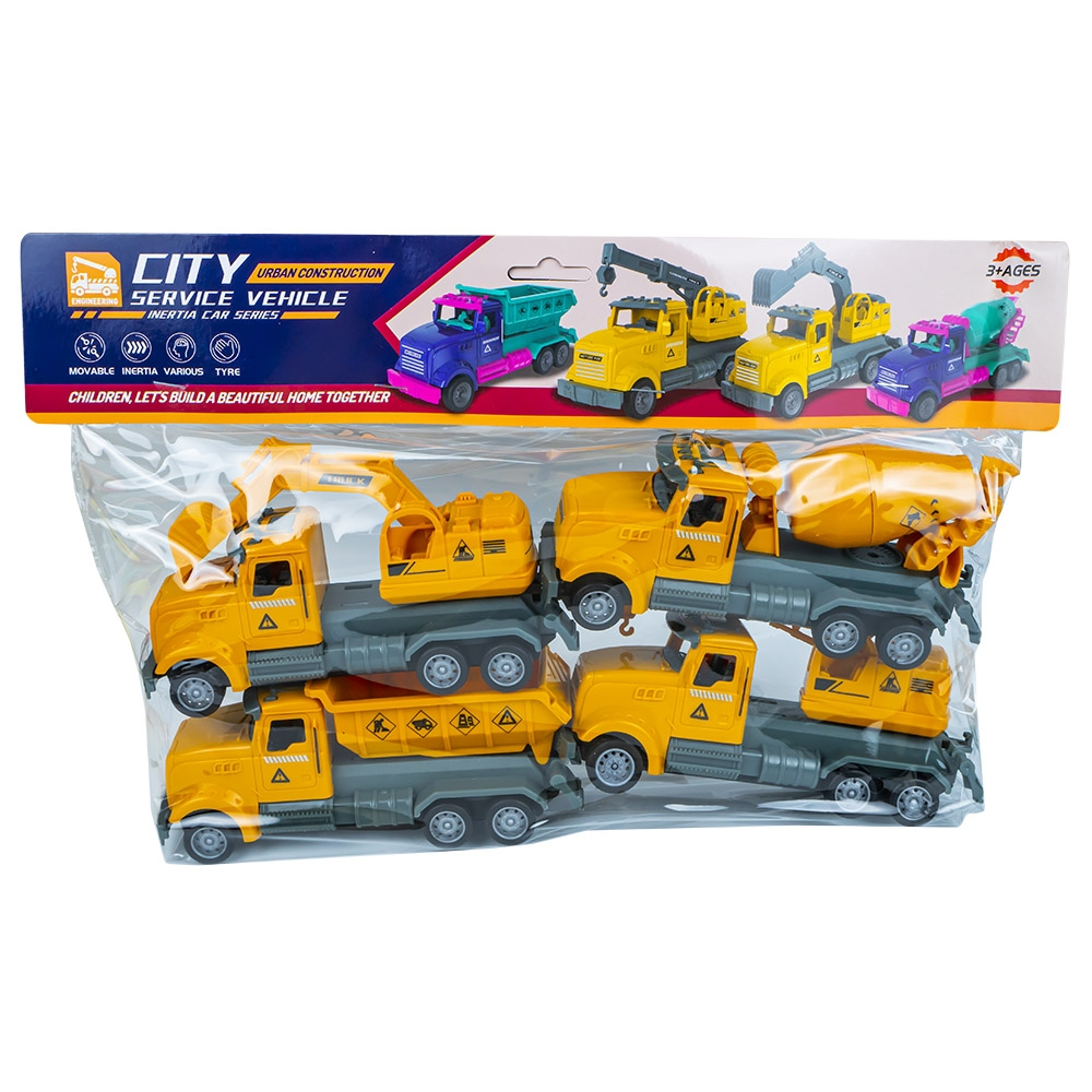 Masini constructie frictiune, 4 buc/set [2]