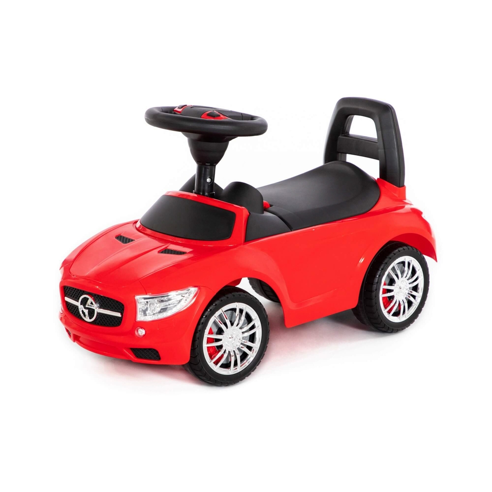 Masinuta - Supercar, rosie, fara pedale, 66x28.5x30 cm, Polesie [3]