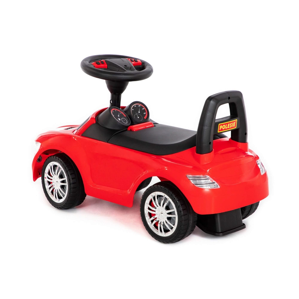 Masinuta - Supercar, rosie, fara pedale, 66x28.5x30 cm, Polesie [4]