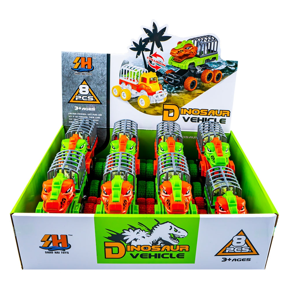 Masinute Dinozauri, cu frictiune, 8 buc/set [3]
