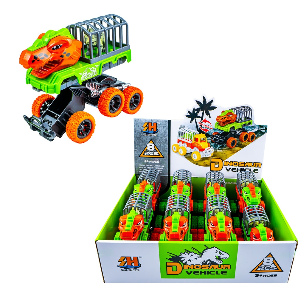 Masinute Dinozauri, cu frictiune, 8 buc/set [1]