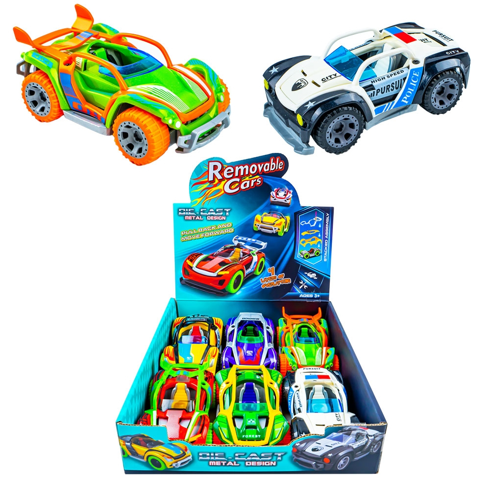 Masinute metal, Carcasa interschimbabila, 6 buc/set [1]