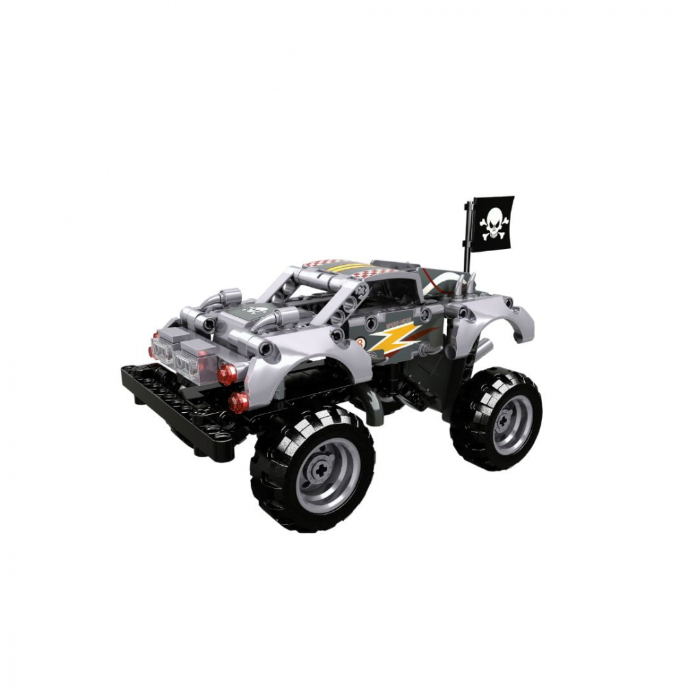 Monster truck argintiu tip lego tehnic de constructie (232 piese) [2]