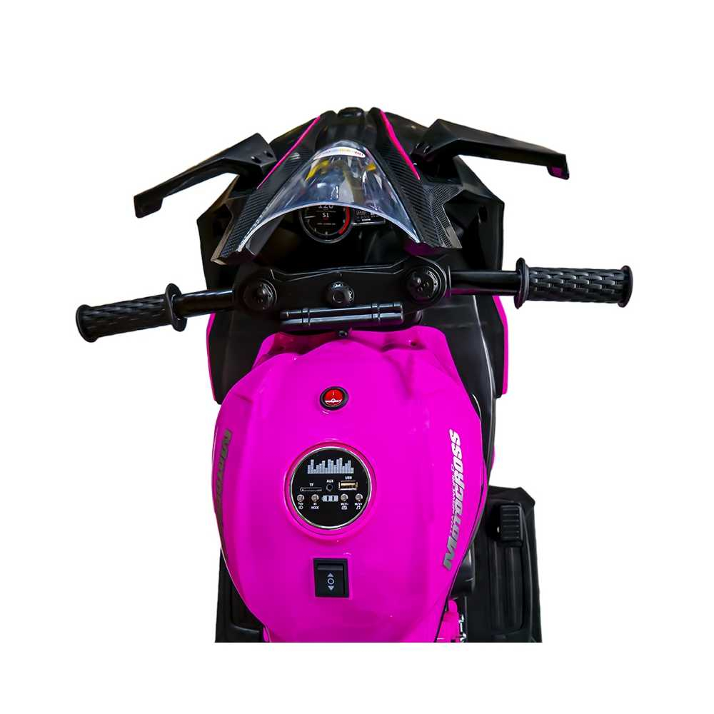 Motocicleta cu acumulator, 2 motoare, 12V, 4A [7]