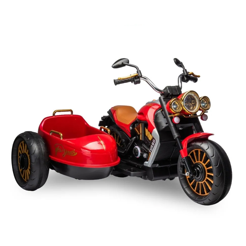 Motocicleta cu atas si acumulator, 1 motor, 12V, 7A [2]