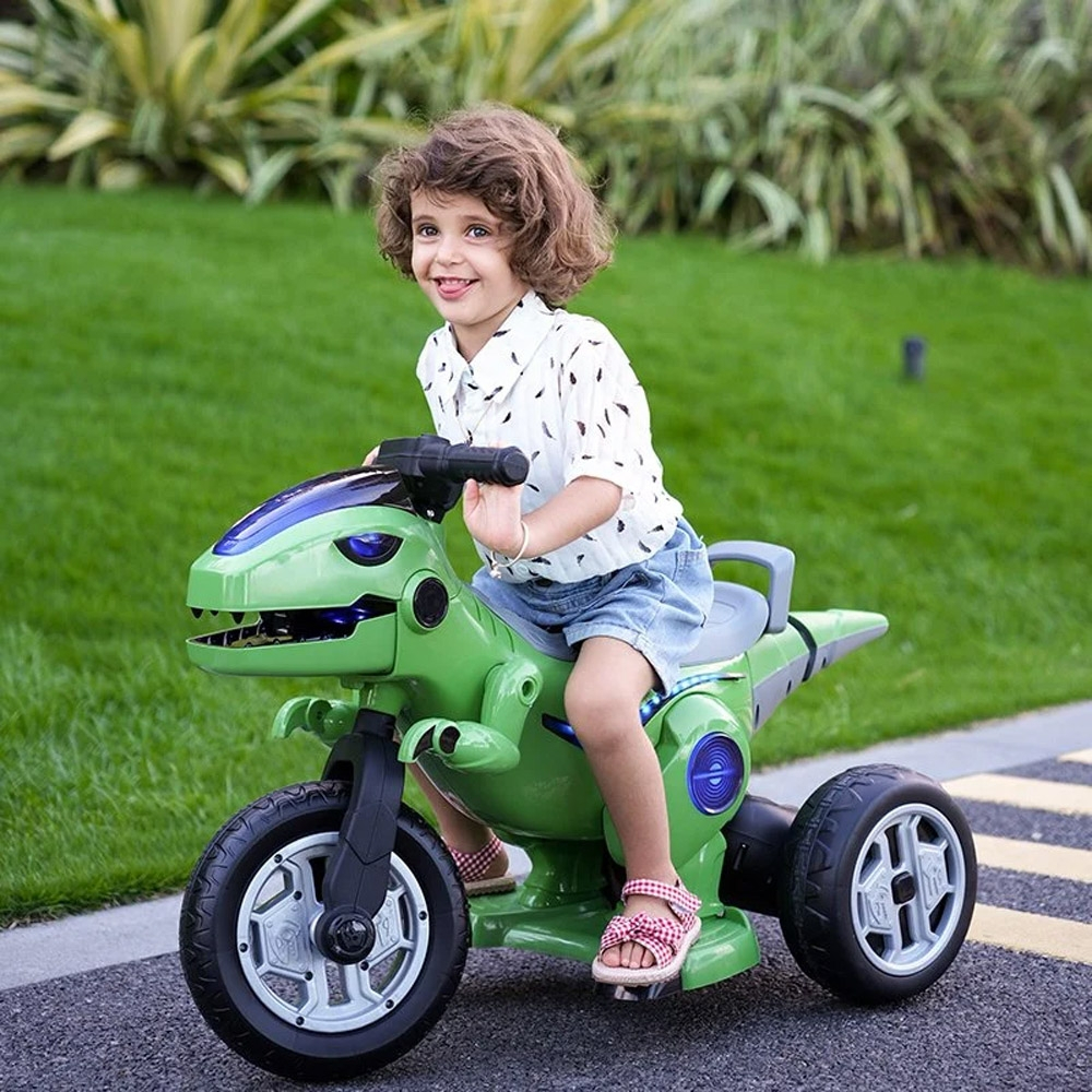 Motocicleta dinozaur cu acumulator, 2 motoare, 12V, 5A [4]