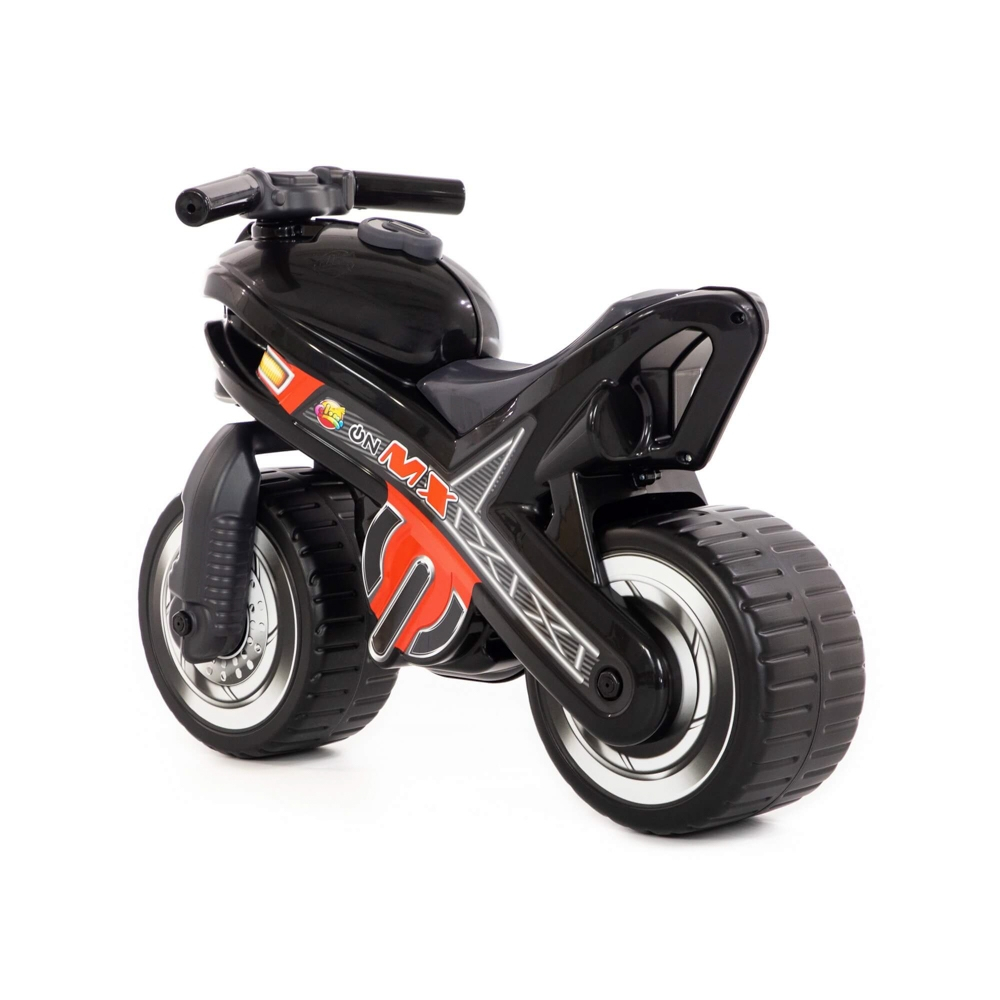 Motocicleta fara pedale, MX-ON, neagra, 70x30x49,3 cm, Polesie [4]