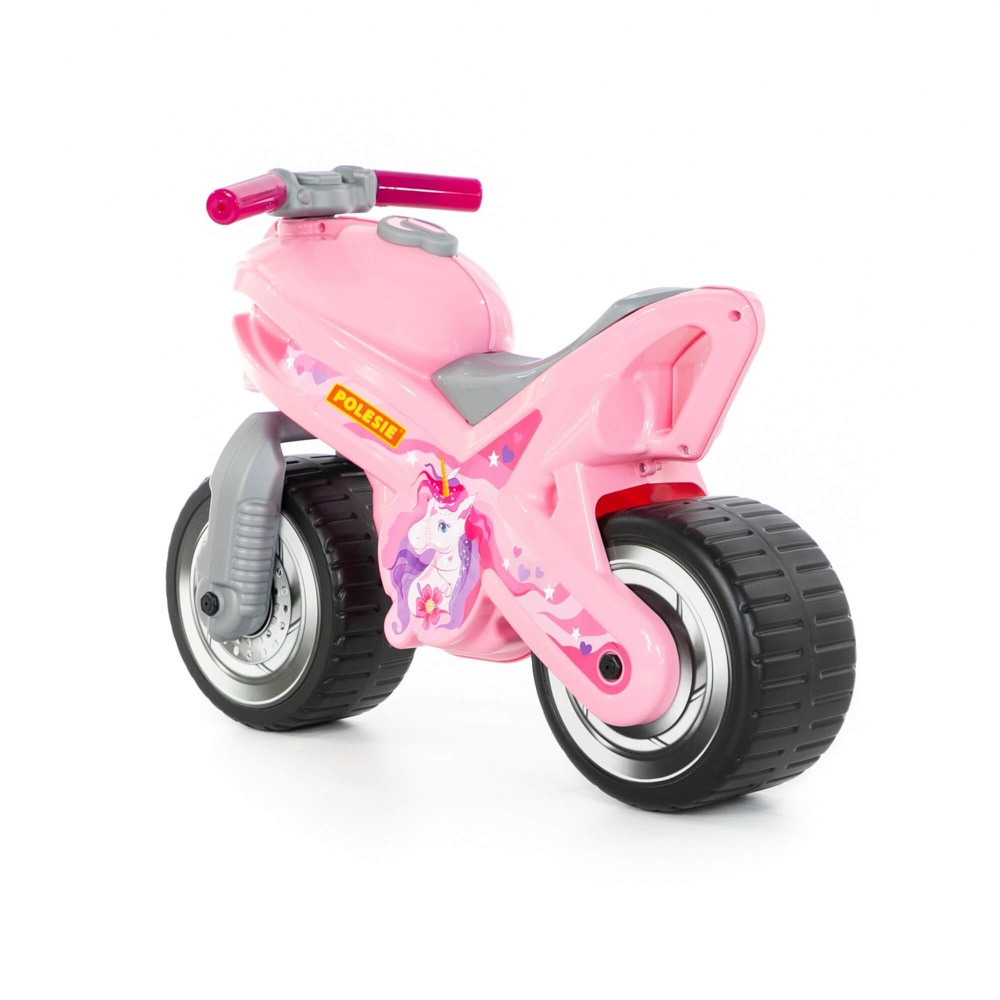Motocicleta fara pedale, MX-ON, roz, 70x30x49,3 cm, Polesie [2]