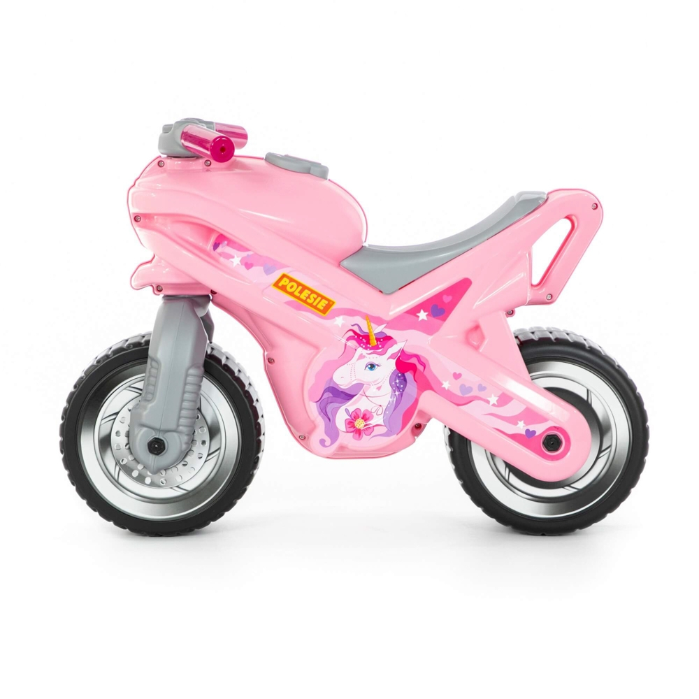 Motocicleta fara pedale, MX-ON, roz, 70x30x49,3 cm, Polesie [4]