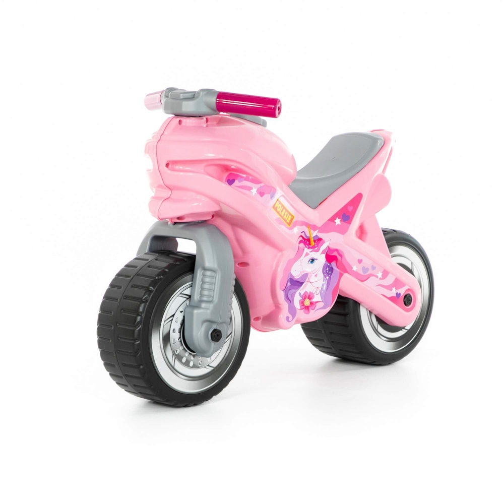 Motocicleta fara pedale, MX-ON, roz, 70x30x49,3 cm, Polesie [3]