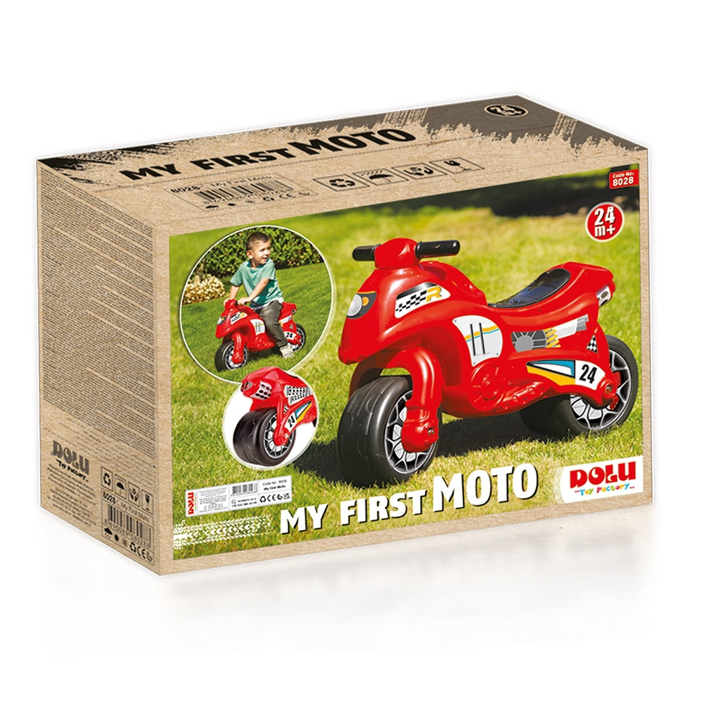 Motocicleta fara pedale, rosu, 50x71x27 cm - Dolu [4]