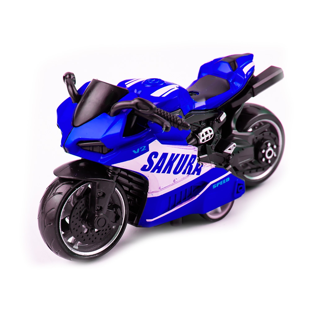 Motociclete frictiune din metal, 12 buc/set [4]