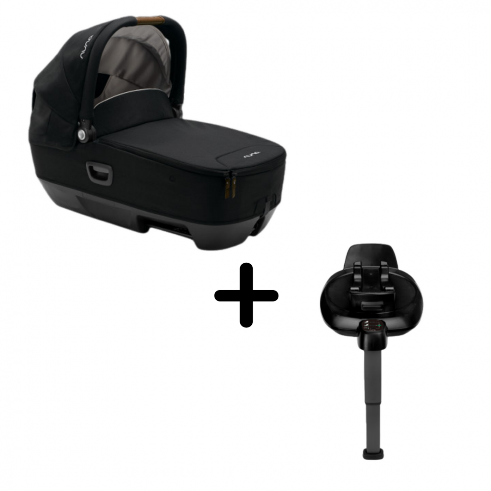 Nuna - Set Landou CARI next Caviar, 40-70 cm + Baza isofix BASE next i-Size pentru CARI next [1]
