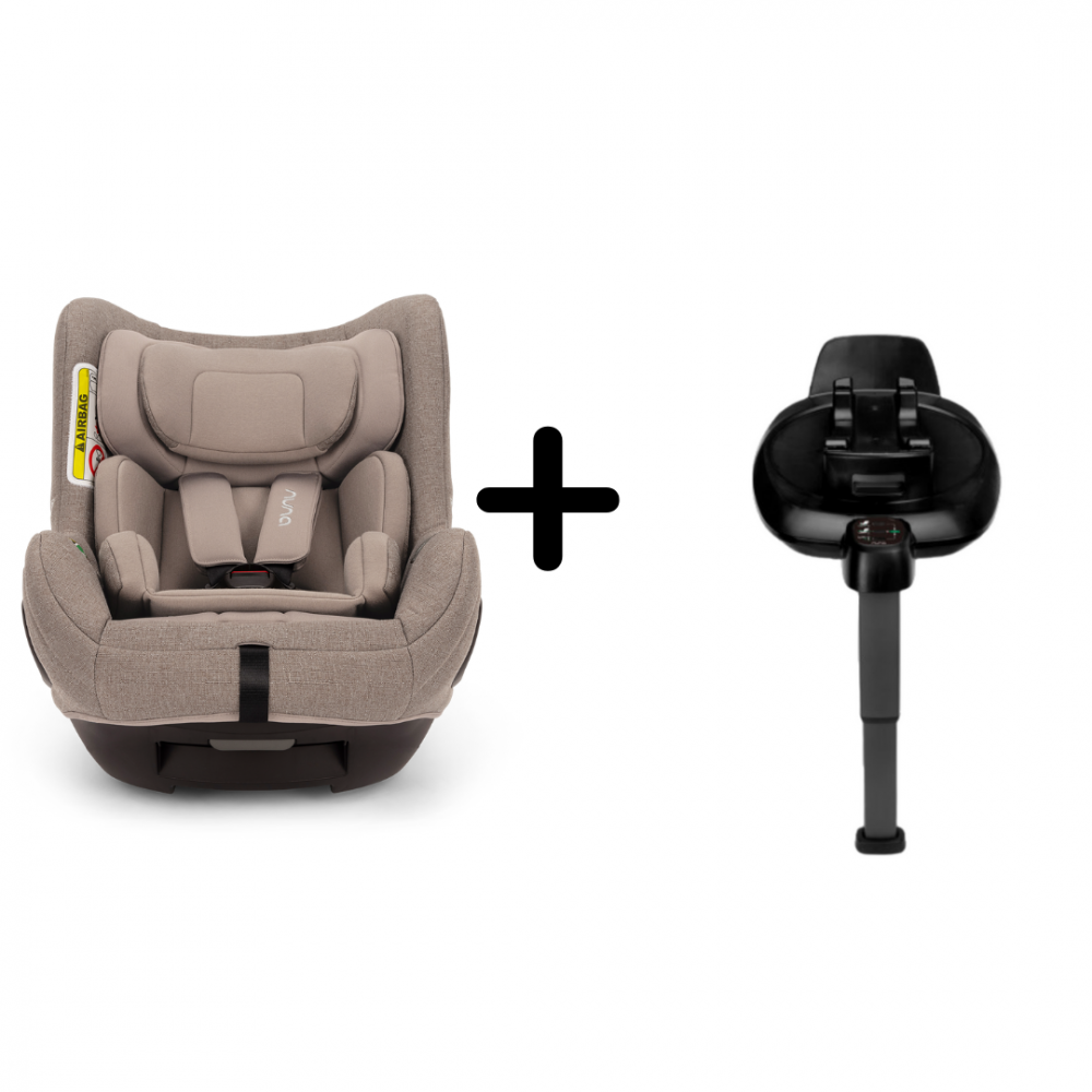 Nuna - Set Scaun auto rotativ i-Size TODL next Cedar, 40-105 cm + Baza isofix BASE next i-Size pentru TODL next, testat ADAC [1]
