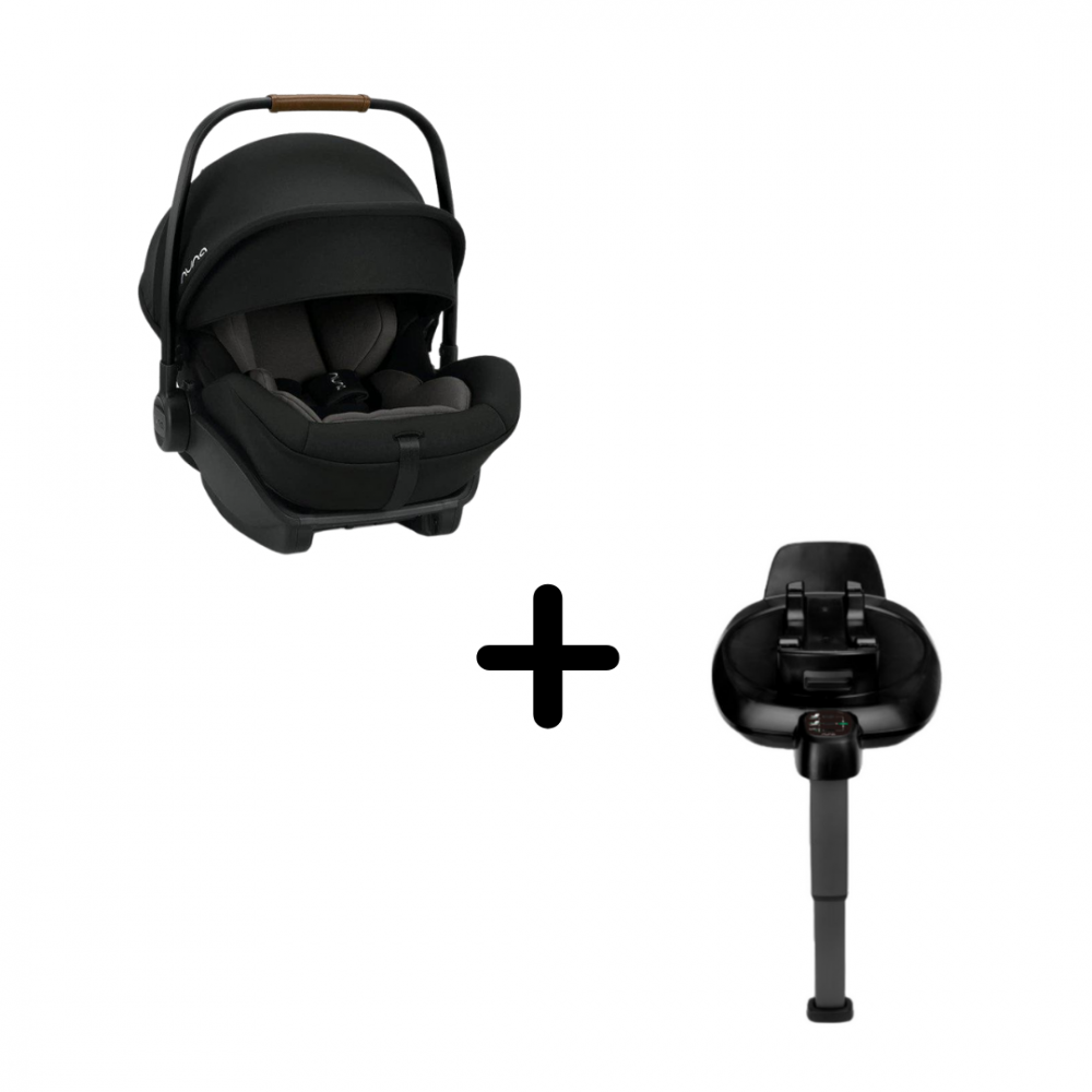 Nuna - Set scoica auto i-size ARRA Next Caviar + Baza isofix BASE next i-Size pentru ARRA next, testata ADAC [1]