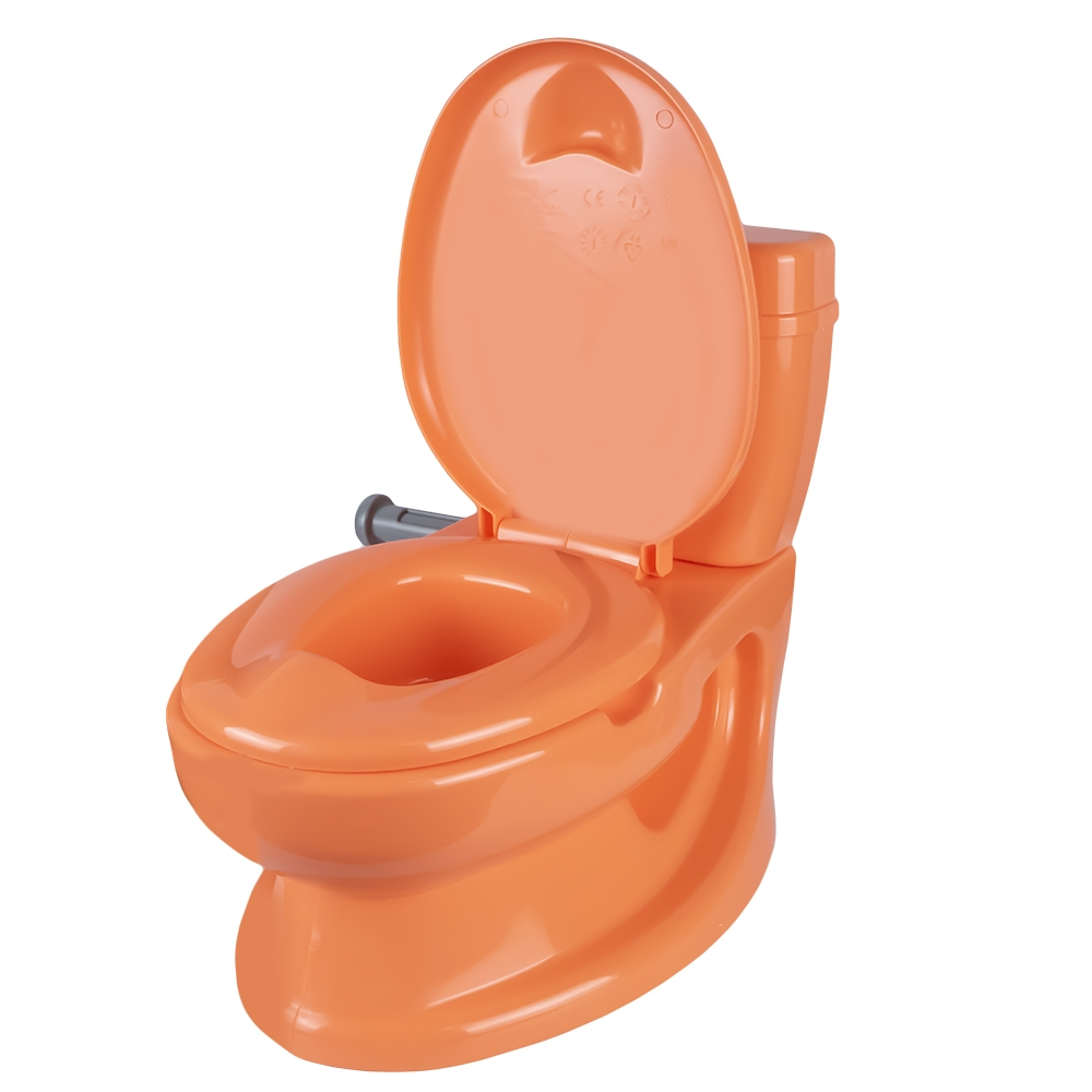 Olita tip WC, cu sunet, Portocalie, 28x39x38 cm - Dolu [2]