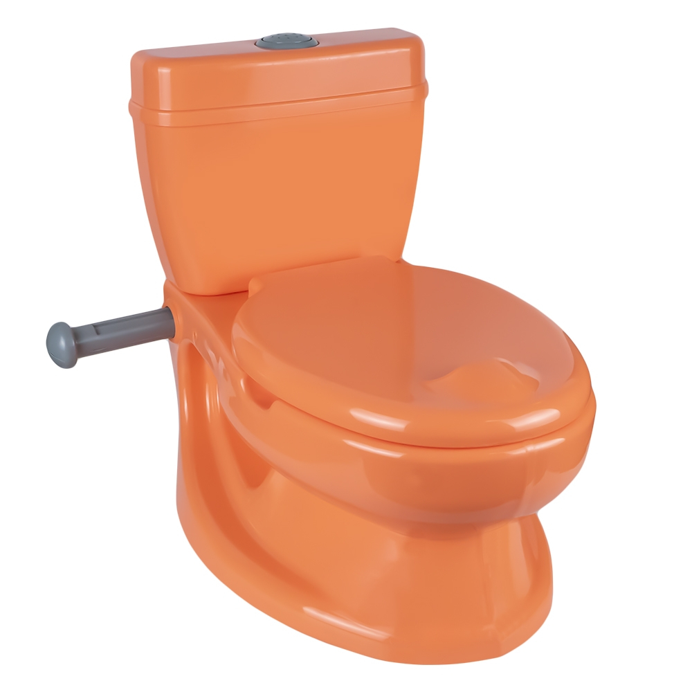 Olita tip WC, cu sunet, Portocalie, 28x39x38 cm - Dolu [1]