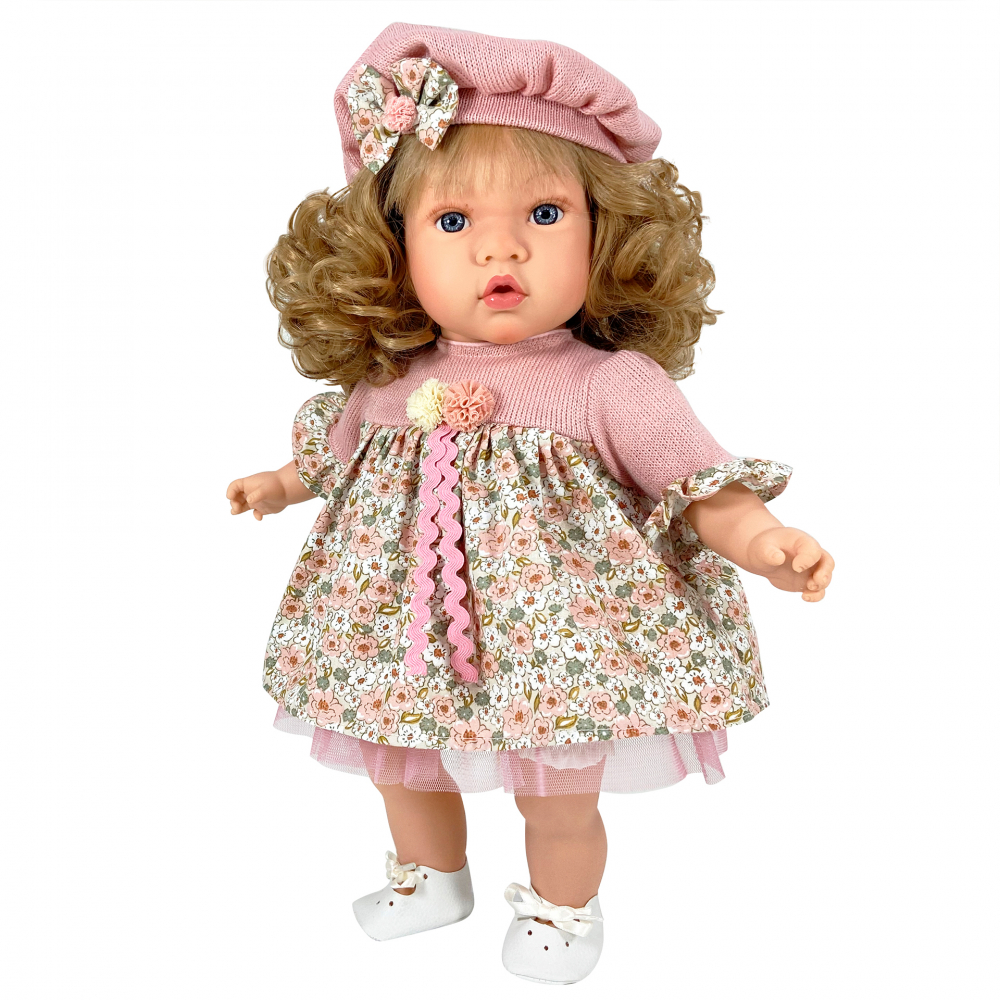 Papusa Nines D'Onil, Susette Paris, cu parul blond, cu sunete, cu miros de vanilie, 45 cm [1]