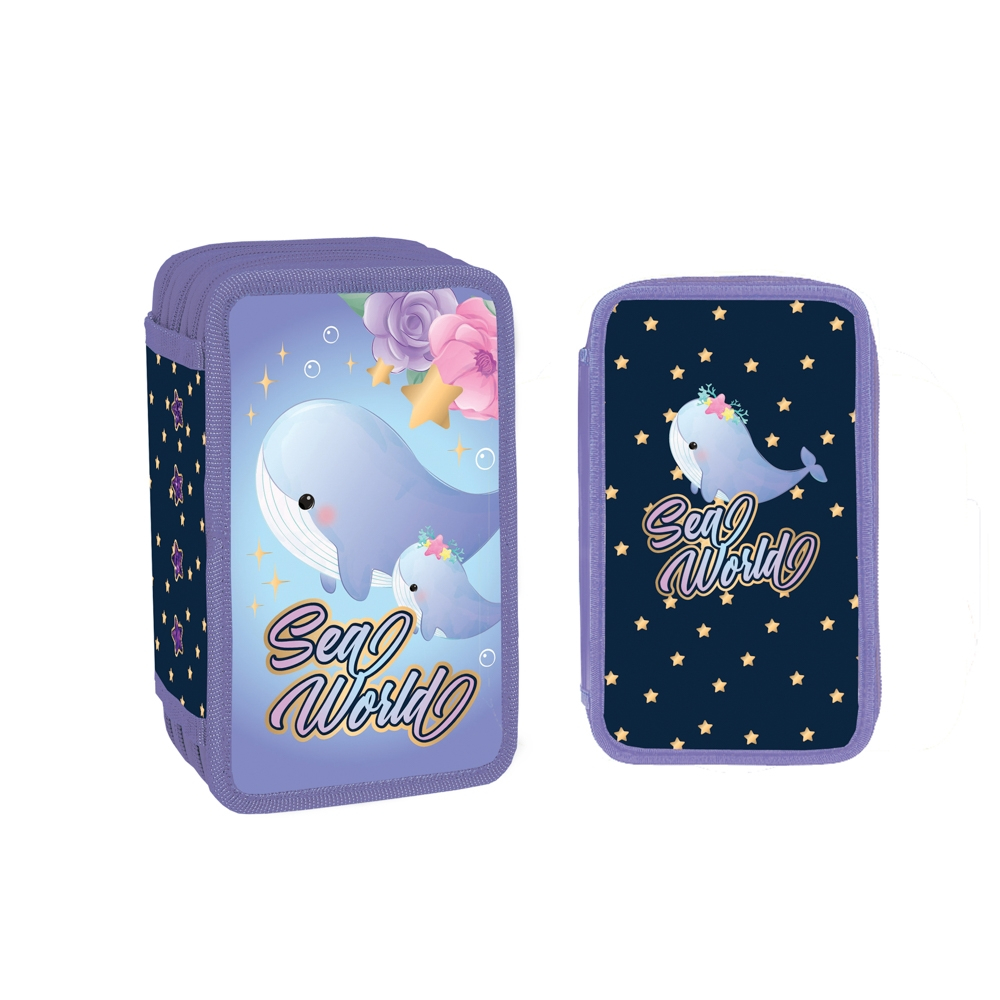 Penar echipat, 3 fermoare, 38 piese, SEA WORLD - YOLLO [1]