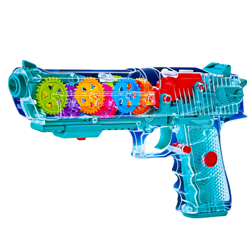 Pistol, carcasa transparenta, cu lumina si sunet [1]