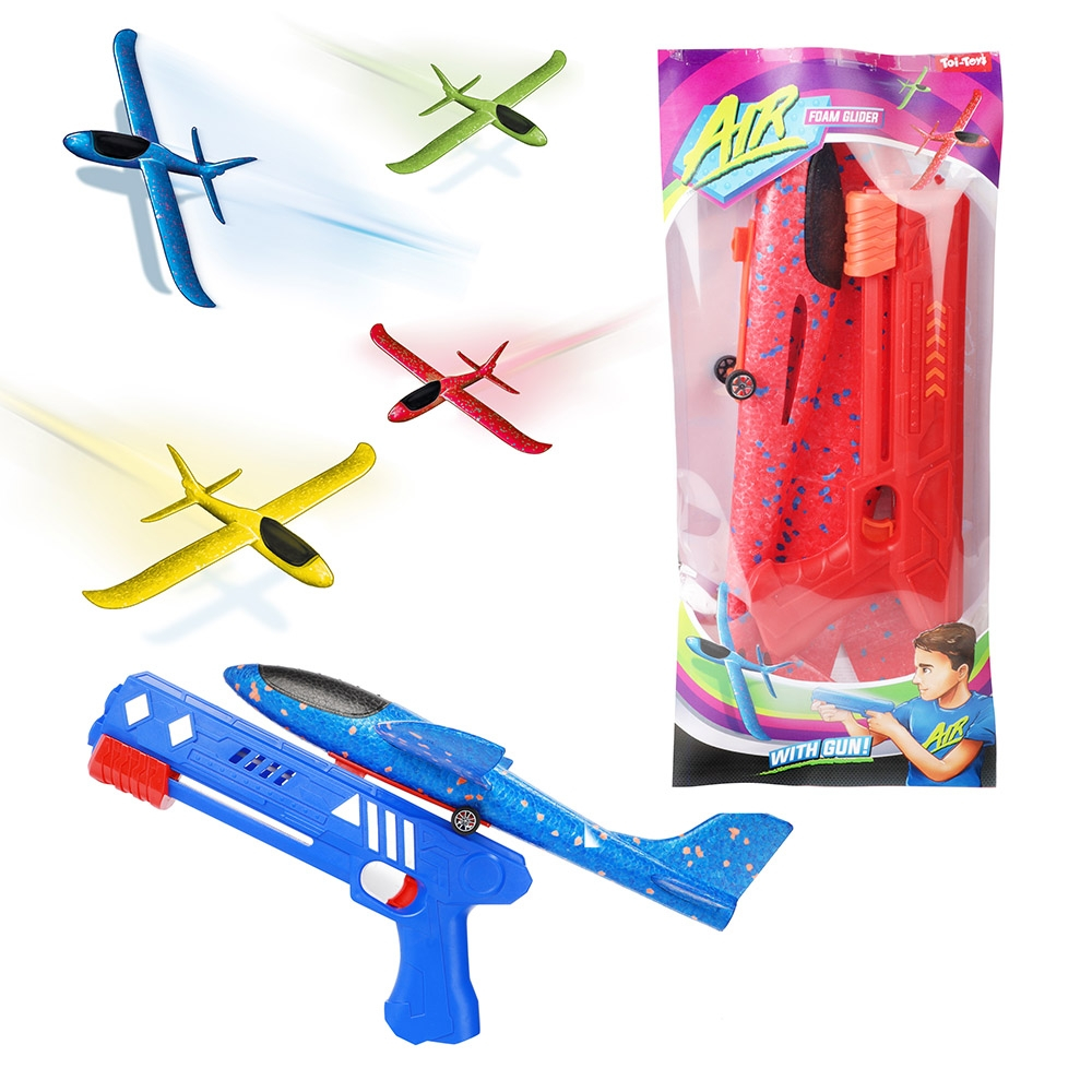 Pistol lansator cu avion din polistiren - Toi-Toys [1]